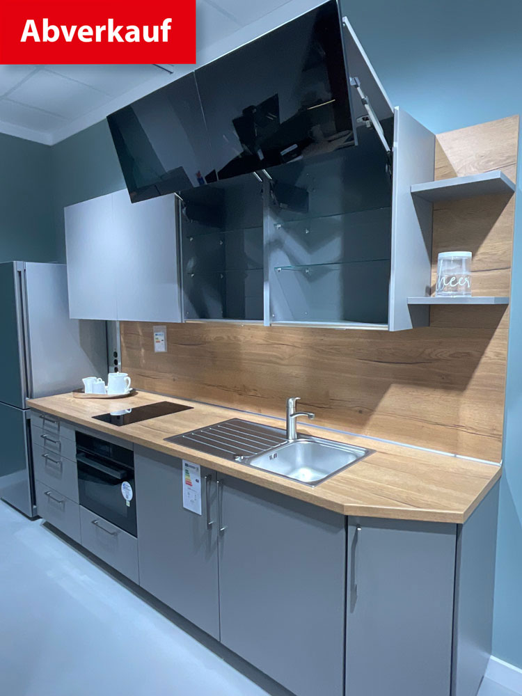 Hochschrank in Schwarzglas Abverkauf